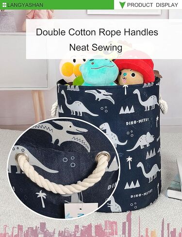 سلة الغسيل LANGYASHAN من القماش قابلة للطي، سلة تخزين منظمة للأولاد والبنات، سلة الغسيل، صناديق الألعاب، سلال الهدايا، ملابس غرفة النوم، حضانة الأطفال (لعبة الكرة البحرية) in Kuwait