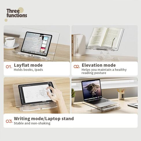 حامل الكتب للقراءة، حامل الكتاب المقدس، حاملات الكتب للقراءة بدون استخدام اليدين، حامل عرض الكتب مع مشابك الصفحات، حامل حامل كتب الطبخ، حوامل الكتب المكتبية، حامل الكتب المدرسية (3 مم) in Kuwait