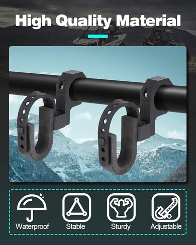 حامل مسدس UTV، حامل مسدس أداة شريط دوار يناسب حامل مسدس Atv مقاس 1.75 بوصة - 2 بوصة متوافق مع Polaris RZR Ranger Can Am Kawasaki Snowmobile Golf Cart in Kuwait