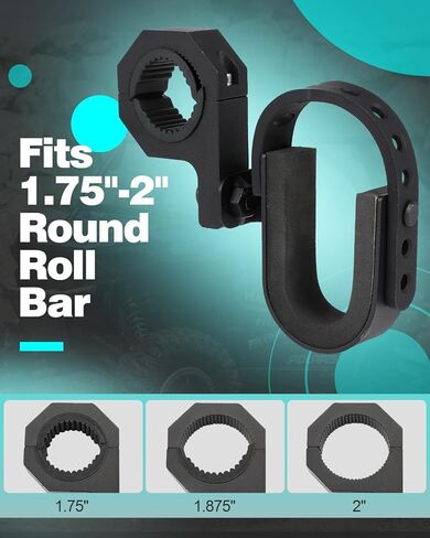 حامل مسدس UTV، حامل مسدس أداة شريط دوار يناسب حامل مسدس Atv مقاس 1.75 بوصة - 2 بوصة متوافق مع Polaris RZR Ranger Can Am Kawasaki Snowmobile Golf Cart in Kuwait