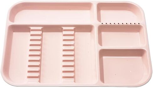 Dental Instrument Tray Autoclavable Plastic Divided Trays Size B (13 x 9.4") for Medical Instrument Set Lab Tatto and Beauty Salon (Blue) in Kuwait