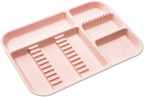 Dental Instrument Tray Autoclavable Plastic Divided Trays Size B (13 x 9.4") for Medical Instrument Set Lab Tatto and Beauty Salon (Blue) in Kuwait