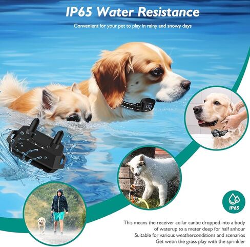 نظام سياج الكلب اللاسلكي GPS، سياج كهربائي للكلاب، طوق كلب محيطي لاسلكي محمول GPS، قوة تحذير قابلة للتعديل، نطاق يصل إلى 6560 قدم، مناسب للكلاب المتوسطة والكبيرة in Kuwait