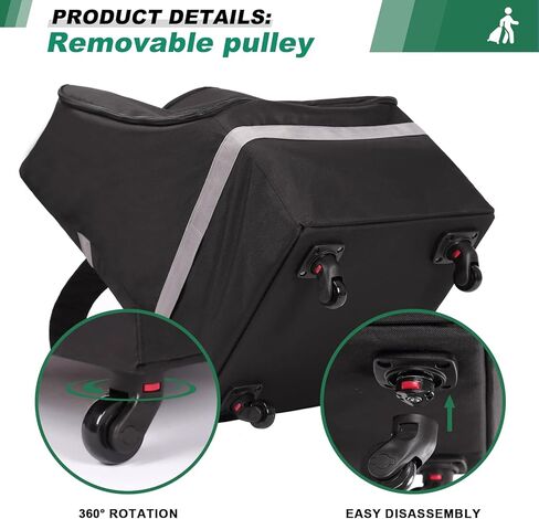 حقيبة سفر لمقعد السيارة للطائرة، حقيبة سفر كبيرة ومتينة لمقعد السيارة مع عجلات، بطانة سميكة، حقيبة ظهر شديدة التحمل مع حزام كتف، حامل مقعد السيارة للرضع مقاوم للأوساخ والماء in Kuwait