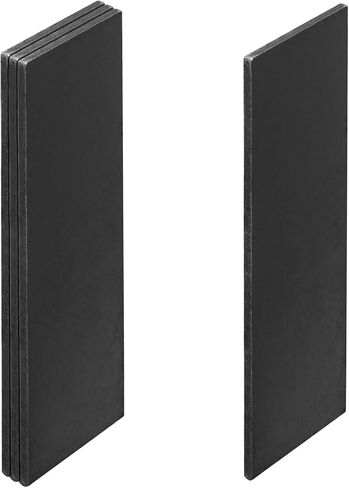 eoere 4 PCS 12" x 4" Heavy Duty Hot Rolled Plate Flat Straight Backing Plate, Weldable Square Steel Plate Sheet, Thickness 7/32"(5.8 mm), 4 Gauge in Saudi Arabia