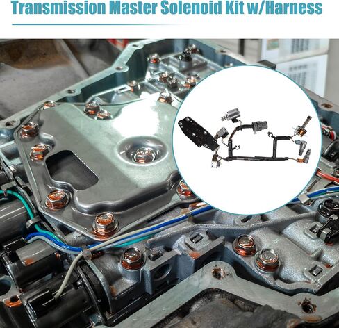 مجموعة الملف اللولبي الرئيسي لناقل الحركة Uxcell A وB لـ GM 4L60E 2003-2006 EPC TCC Shift PWM طقم الملف اللولبي للأسفل in Saudi Arabia