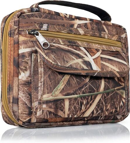 Extreme Pak Bible Cover with Extra Zippered Compartments, to Protect The Good Book, JX Swamper Camouflage in Saudi Arabia