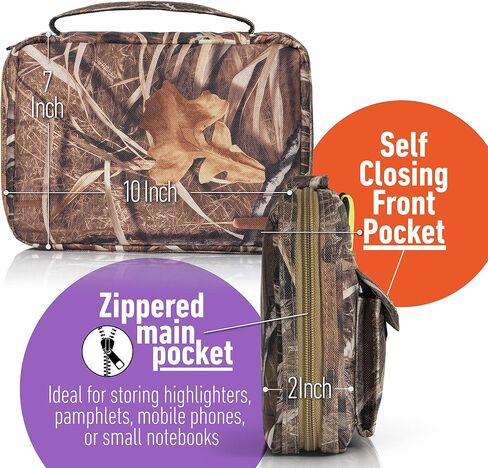 Extreme Pak Bible Cover with Extra Zippered Compartments, to Protect The Good Book, JX Swamper Camouflage in Saudi Arabia