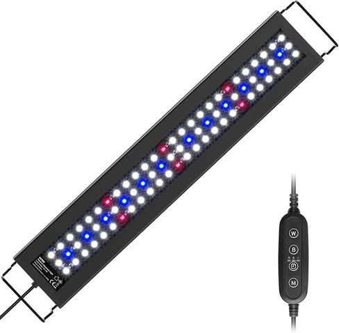 NICREW Full Spectrum Planted LED Aquarium Light, with Timer, for Freshwater Fish Tank, 18-24 Inch, 14 Watts in Saudi Arabia
