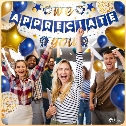 Thank You Banner, Thank You Sign, Employee Appreciation Decorations, Staff Appreciation Banner, We Appreciate You Banner | Thank You Decorations for Employees | Office Decorations for Boss CNA in Saudi Arabia