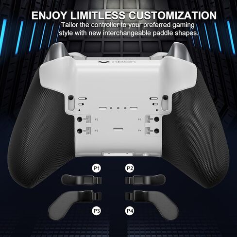 SHINHOME 13 في 1 أعواد إبهام معدنية لأجهزة Xbox One Elite Series 2، ملحقات وحدة التحكم Elite Series 2، ملحقات ألعاب بديلة معدنية Mod 6 أعواد تحكم قابلة للتبديل، مجاذيف، وسادات D، أداة، بدون حقيبة in Saudi Arabia