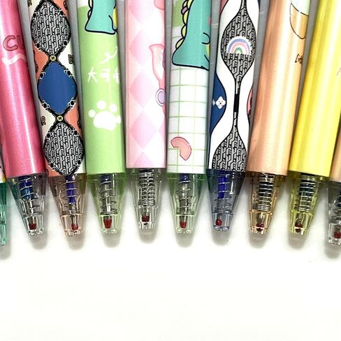 sencoo 5 pack Erasable Blue Gel Pens Retractable Rollerball Pens Students Stationery Office Pens Children Prize Cartoon Pens School Prize in Saudi Arabia
