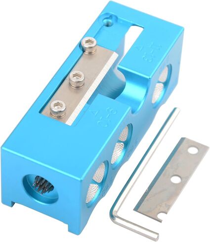 10 in 1 Aluminum Pool Cue Tip Repair Tool, Pool Cue Accessories for Replacement and Shaping Cue Tips Blue in Saudi Arabia