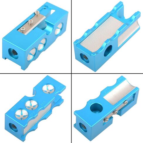 10 in 1 Aluminum Pool Cue Tip Repair Tool, Pool Cue Accessories for Replacement and Shaping Cue Tips Blue in Saudi Arabia