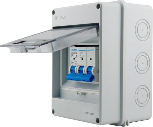3 Way Mini Breaker Box MCB Distribution Protection Box with DIN Rail, Waterproof,for Miniature Circuit Breaker, Electrical Box for Indoor Wall(HT-3WAY) in Saudi Arabia