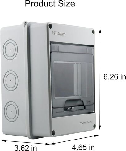 3 Way Mini Breaker Box MCB Distribution Protection Box with DIN Rail, Waterproof,for Miniature Circuit Breaker, Electrical Box for Indoor Wall(HT-3WAY) in Saudi Arabia