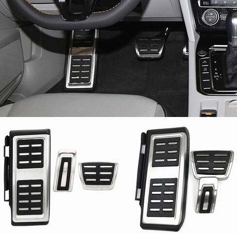 أغطية دواسة فرامل الغاز لراحة القدم متوافقة مع Volkswagen VW Golf 7 MK7 Skoda Octavia Audi A3 S3 (ناقل حركة أوتوماتيكي) in Kuwait