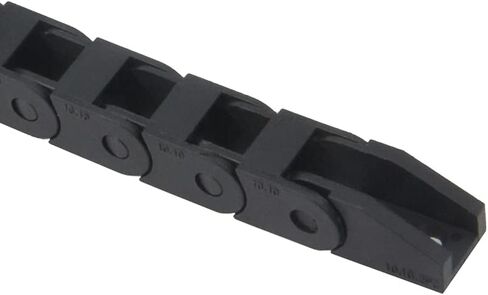 Zeberoxyz 7x7mm Drag Chain Length 1Meter Close Type Black Plastic Flexible Cable Carrier R18 with Flat Wrench for 3D Printer and CNC Machines (7mmx7mm-Close) in Kuwait