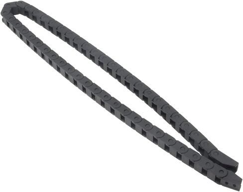 Zeberoxyz 7x7mm Drag Chain Length 1Meter Close Type Black Plastic Flexible Cable Carrier R18 with Flat Wrench for 3D Printer and CNC Machines (7mmx7mm-Close) in Kuwait