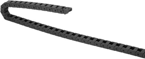 Uxcell حامل كابل سلسلة السحب من النوع المغلق مع موصلات نهاية 7X15mm 1 متر بلاستيك لآلات التوجيه CNC الكهربائية باللون الأسود in Kuwait