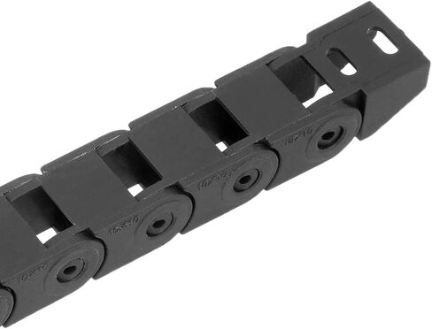 Uxcell حامل كابل سلسلة السحب من النوع المغلق مع موصلات نهاية 7X15mm 1 متر بلاستيك لآلات التوجيه CNC الكهربائية باللون الأسود in Kuwait