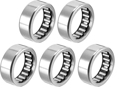uxcell HK2512 Drawn Cup Needle Roller Bearings, Open End, 25mm Bore Dia, 32mm OD, 12mm Width (Pack of 5) in Saudi Arabia