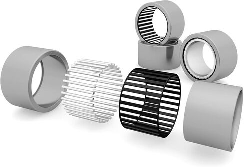 uxcell HK2512 Drawn Cup Needle Roller Bearings, Open End, 25mm Bore Dia, 32mm OD, 12mm Width (Pack of 5) in Saudi Arabia
