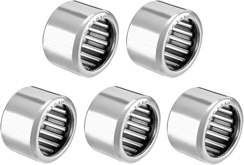 uxcell HK2512 Drawn Cup Needle Roller Bearings, Open End, 25mm Bore Dia, 32mm OD, 12mm Width (Pack of 5) in Saudi Arabia