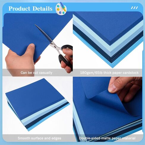 MixTeach 240 Sheets Assorted Purple Cardstock Paper 8.5 x 11" Medium Thick Card Stock 180gsm/65lb Printable Kraft Paper for Scrapbooking, Card Making, Invitations, DIY Art Craft Supplies in Saudi Arabia