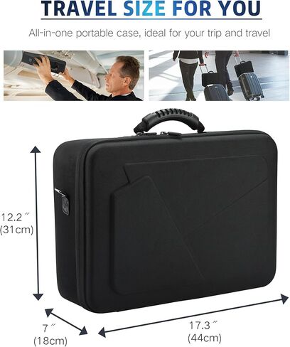 Gelozid Hard Shell Carrying Case for PS5, Protective Console Case for PlayStation 5 and Controllers, Portable Travel Case Compatible with PS5 Disk Digital Edition Games and Gaming Accessories in Kuwait