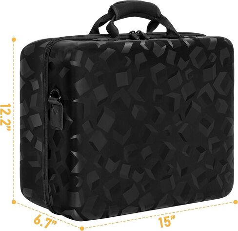 حقيبة حمل ذات غلاف صلب متوافقة مع PS5 Slim وPlayStation Portal، حقيبة سفر تحمل وحدة تحكم PlayStation 5 (القرص/الإصدار الرقمي)، وحدة التحكم، الألعاب، سماعات الرأس وملحقات الألعاب in Kuwait