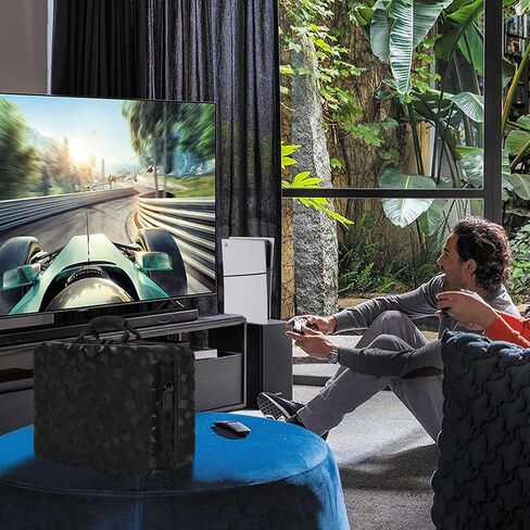 حقيبة حمل ذات غلاف صلب متوافقة مع PS5 Slim وPlayStation Portal، حقيبة سفر تحمل وحدة تحكم PlayStation 5 (القرص/الإصدار الرقمي)، وحدة التحكم، الألعاب، سماعات الرأس وملحقات الألعاب in Kuwait