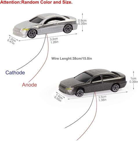 EC150 12pcs 1:150 N Scale Model Lighted Cars (Color Random) with 12V LEDs for Building Layout New in Saudi Arabia
