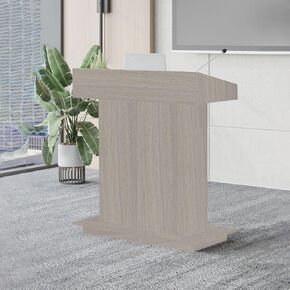 Podium Stand, Wooden Standing Podium with Drawers, Podium with Storage for Classrooms Churches Wedding, Lectern Podium for Conference Auditorium White 31.5 * 19.7 * 44.5in in Saudi Arabia
