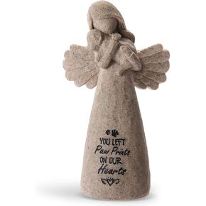 Pet Memorial Gifts for Dogs - Dog Bereavement Sympathy Gift, Loss of Dog Remembrance Keepsake with “You Left Paw Prints on Our Hearts",Ideal for Rainbow Bridge & Pet Loss Memorial(Granite) in Saudi Arabia