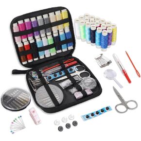 StiVerse 130 Pcs Mini Sewing Kit for Adults with Case, Portable Needle and Thread Kit, Portable Sewing Supplies Accessories for Travel Emergency Kids DIY in Saudi Arabia