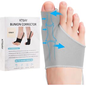 Upgraded Bunion Corrector for Women & Men 2 Pcs, Non-Surgical Bunion Socks Toe Corrector Comfortable & Breathable for Day/Night Support, Hallux Valgus Pain Relief Non-Slip Big Toe Straightener in Kuwait