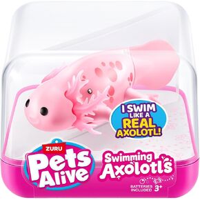 Pets Alive Swimming Axolotl - Pink - Dive Into An Enchanting World Of Underwater Fun With Pets Alive Swimming Axolotls! - Includes: 1 X Axolotl, 1 X Collector's Guide in Saudi Arabia