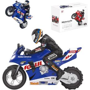 1/6 RC Stunt HC-208 Motorcycle Model 2.4GHz Alloy Racing for Adult Radio Controlled Car (Blue-HC-208) in Kuwait