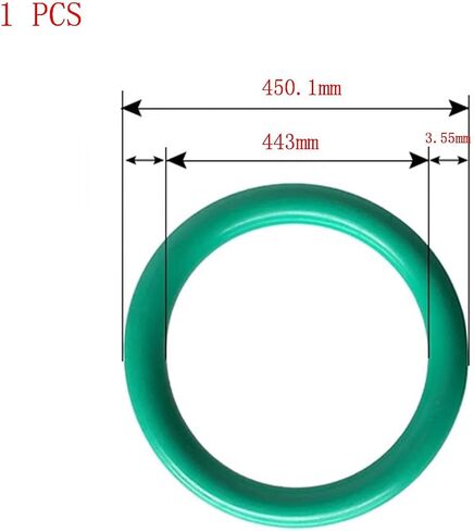 Nitrile Rubber O-Rings, Fluorine Rubber O-Rings, 1 Pcs Size: 440-500mm ID, 3.55mm Width(475mm ID x 3.55mm Width) in Kuwait