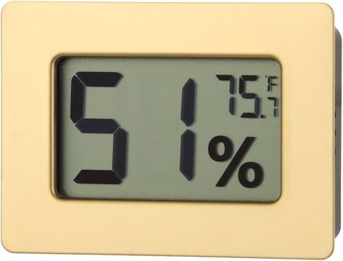 Compact 2-in-1 Humidity & Temp Monitor, ±2% Rh Hygrometer Thermometer for Greenhouses, Humidors, and Reptile Terrariums, Digital Display, 32–99% Range in Saudi Arabia