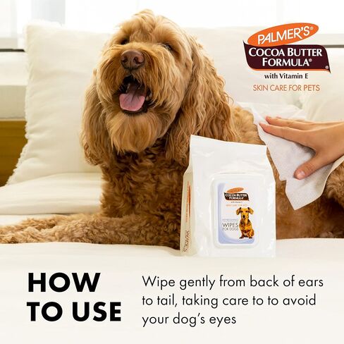 مناديل جرو جوز الهند في بالمر بين الحمامات - يمسح زبدة الكاكاو للكلاب - البارابين والفثالات الحرة الحمام ، 100 عدد in Kuwait