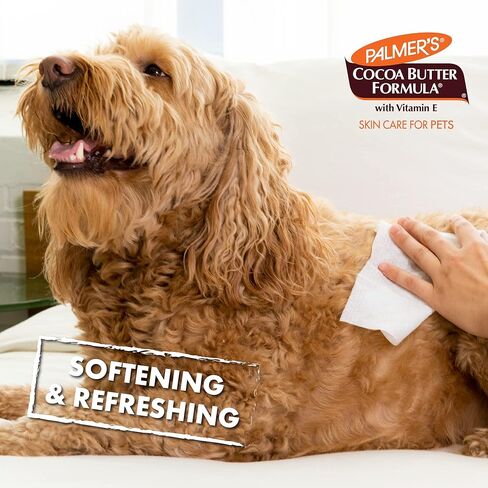 مناديل جرو جوز الهند في بالمر بين الحمامات - يمسح زبدة الكاكاو للكلاب - البارابين والفثالات الحرة الحمام ، 100 عدد in Kuwait