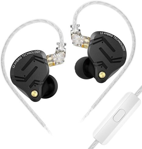 KZ ZS10 Pro Noise Cancelling Monitor Headphones,4BA+1DD 5 Driver in-Ear HiFi Metal Earphones with Stainless Steel Faceplate, 2 Pin Detachable Cable(Meteor Blue, without Mic) in Kuwait