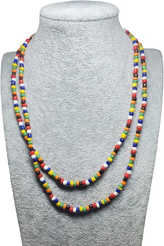 Collar Eleke Santeria Long Unisex Necklace Ifa African Religion (Osain) in Saudi Arabia
