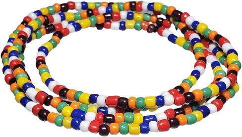 Collar Eleke Santeria Long Unisex Necklace Ifa African Religion (Osain) in Saudi Arabia