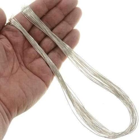 20 Strand Native American Liquid Silver Necklace Two Feet Long Sterling Heishi Beads 0320 in Saudi Arabia