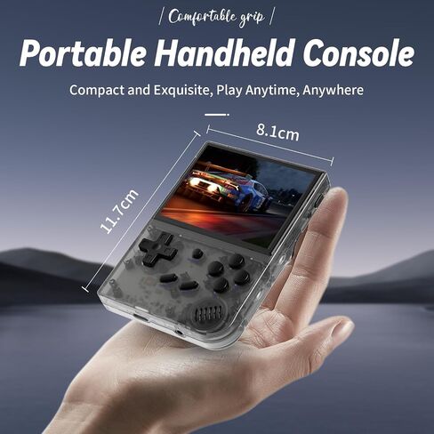 RG35XX 2024 لوحات تحكم ألعاب RETRO مع بطاقة 64 جيجابايت RG35XX Game Game Console 3.5 بوصة شاشة Linux System Classic Emulator Hand Lamed Gaming Console Support HD TV Output in Kuwait