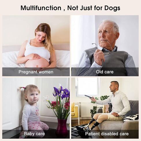 Comsmart Smart Wireless Dog Door Bell, Doggie Doorbell for Pet Potty Training Communication Go Outside Press Button with 38 Melodies 4 Volume Levels LED Flash (1 Receiver & 2 Transmitter), Black in Kuwait