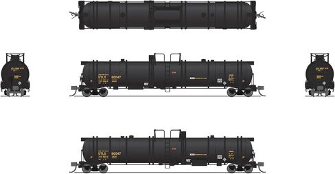 Broadway Limited 8157 Carogenic Tank Car ، Utlx Black ، سيارة واحدة ، N Scale in Saudi Arabia